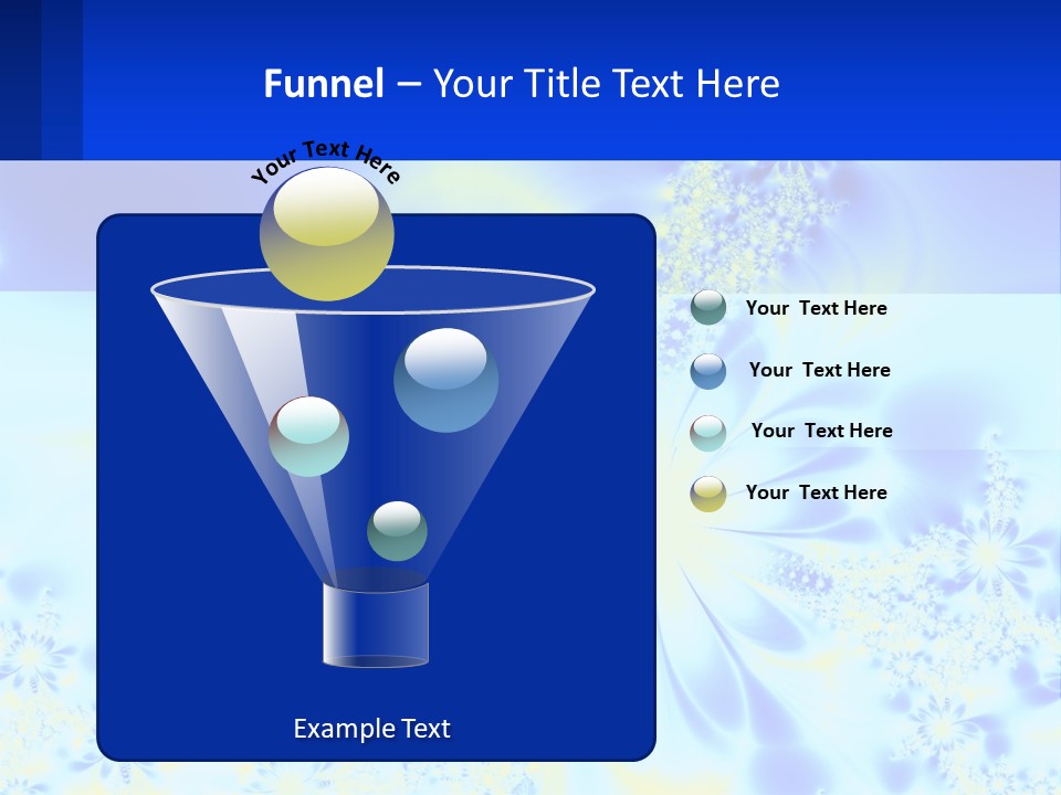 A Blue And Yellow Flower Powerpoint Presentation PowerPoint Template