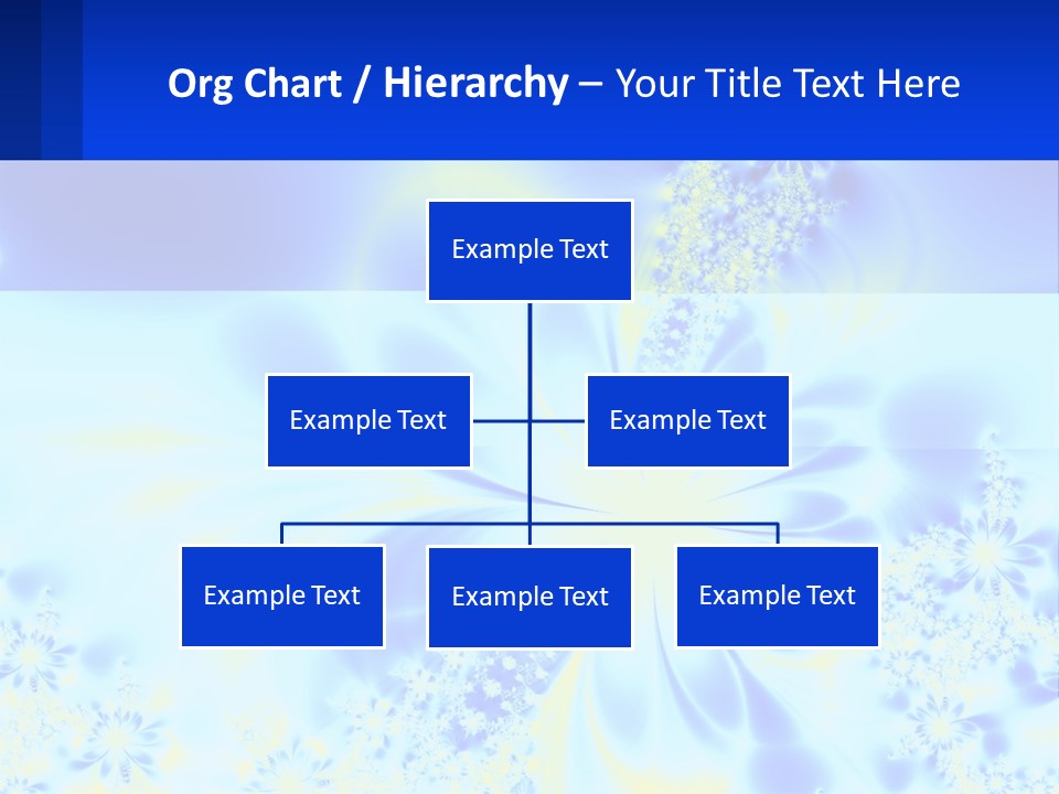 A Blue And Yellow Flower Powerpoint Presentation PowerPoint Template