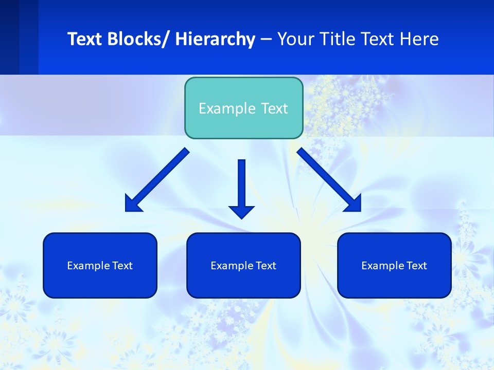 A Blue And Yellow Flower Powerpoint Presentation PowerPoint Template