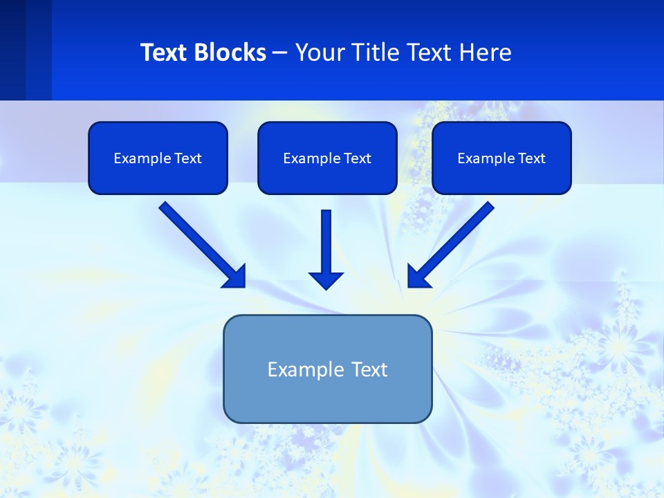A Blue And Yellow Flower Powerpoint Presentation PowerPoint Template