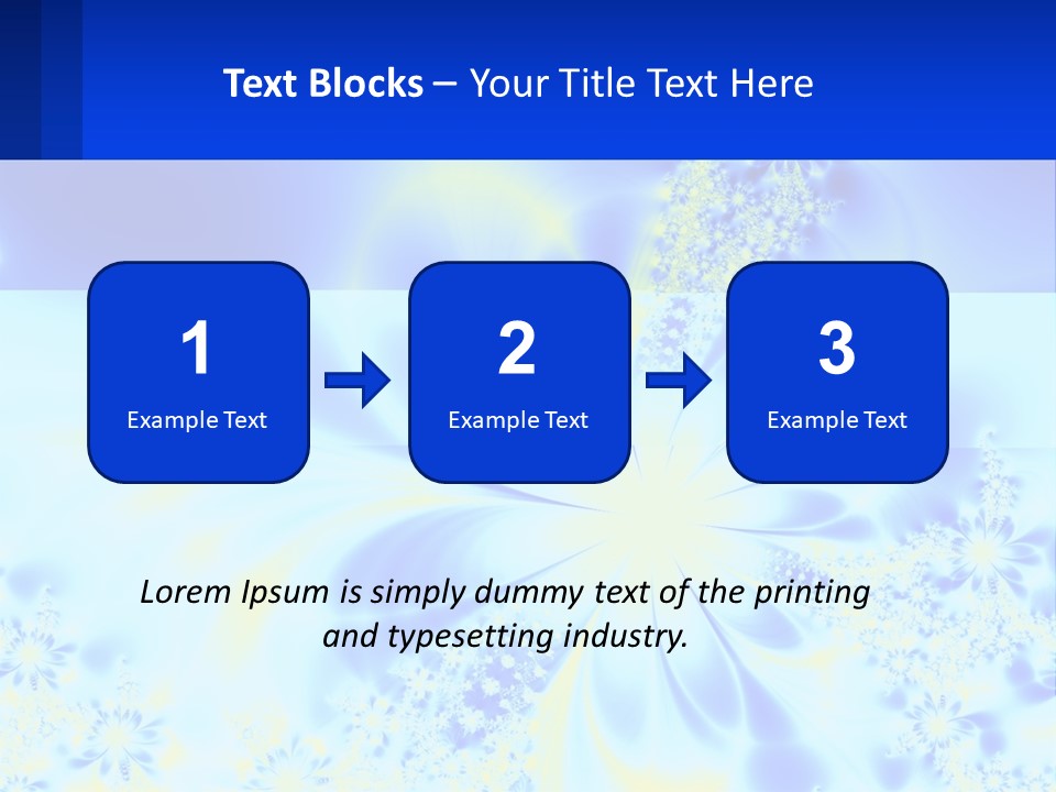 A Blue And Yellow Flower Powerpoint Presentation PowerPoint Template