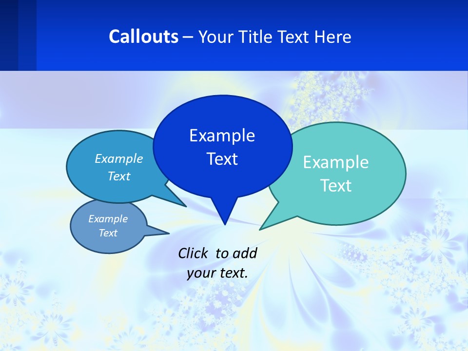A Blue And Yellow Flower Powerpoint Presentation PowerPoint Template