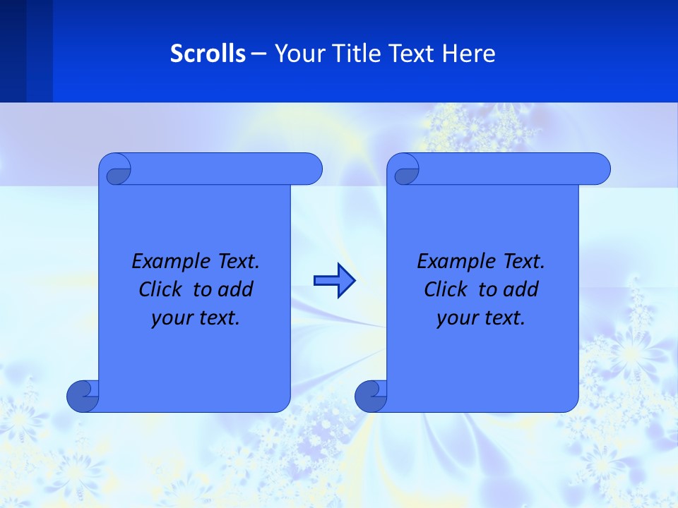 A Blue And Yellow Flower Powerpoint Presentation PowerPoint Template
