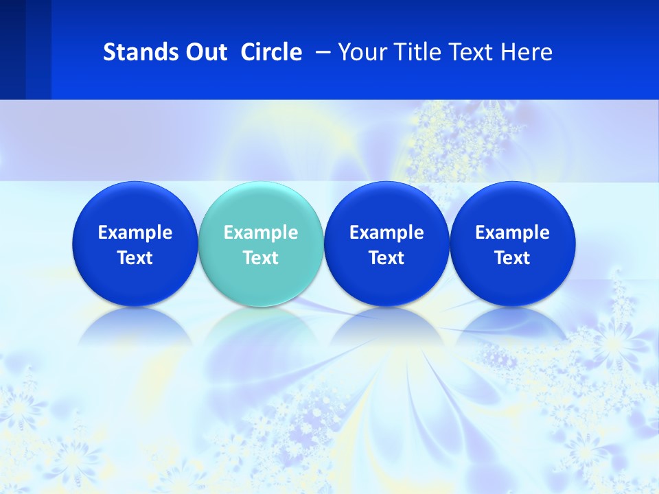 A Blue And Yellow Flower Powerpoint Presentation PowerPoint Template