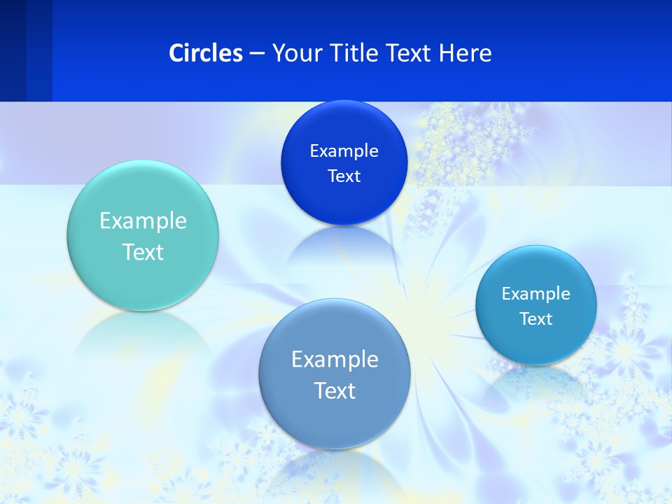 A Blue And Yellow Flower Powerpoint Presentation PowerPoint Template