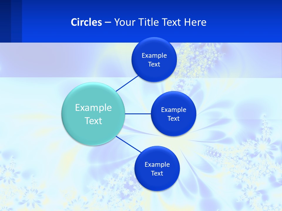 A Blue And Yellow Flower Powerpoint Presentation PowerPoint Template