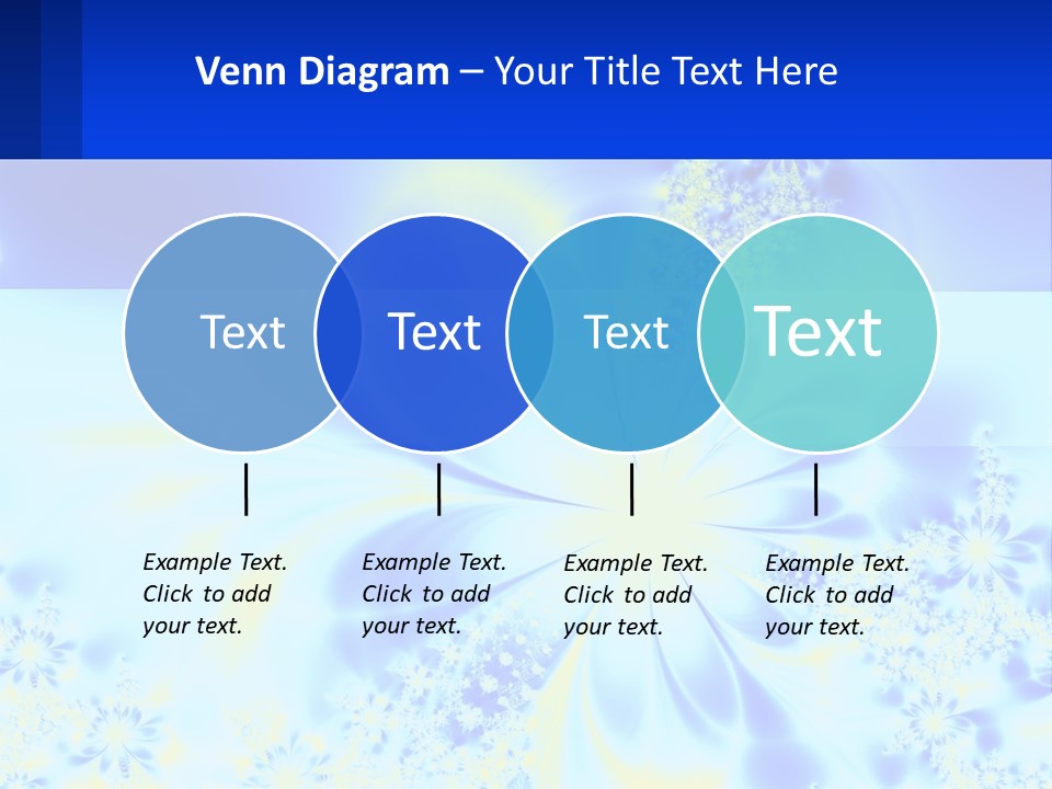 A Blue And Yellow Flower Powerpoint Presentation PowerPoint Template