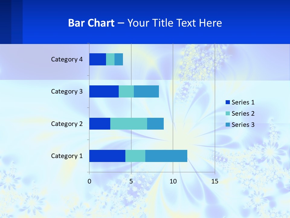 A Blue And Yellow Flower Powerpoint Presentation PowerPoint Template