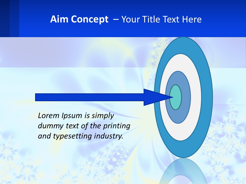 A Blue And Yellow Flower Powerpoint Presentation PowerPoint Template