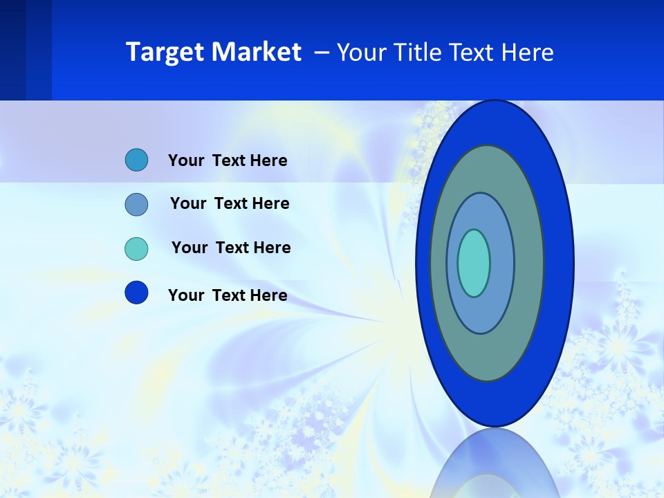 A Blue And Yellow Flower Powerpoint Presentation PowerPoint Template