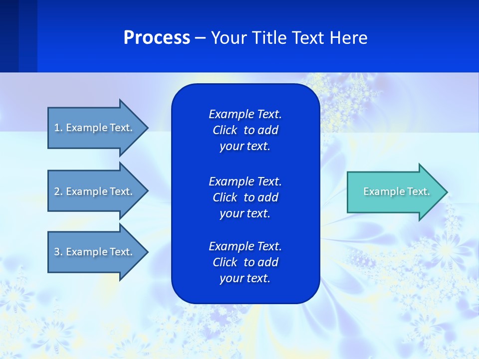 A Blue And Yellow Flower Powerpoint Presentation PowerPoint Template