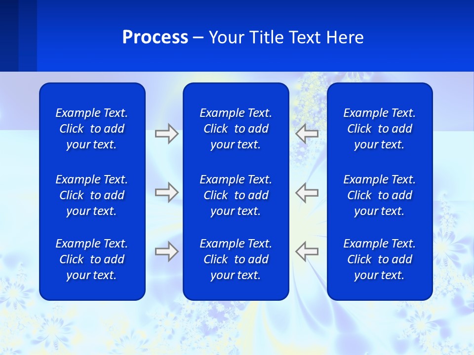 A Blue And Yellow Flower Powerpoint Presentation PowerPoint Template