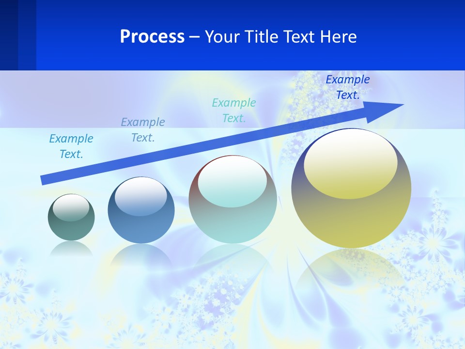 A Blue And Yellow Flower Powerpoint Presentation PowerPoint Template