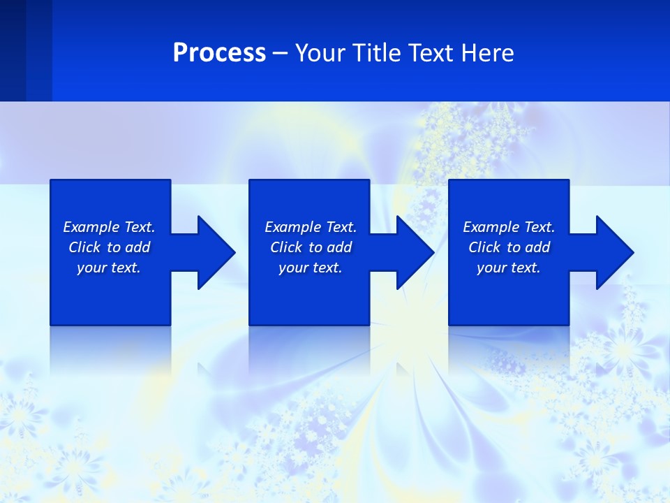 A Blue And Yellow Flower Powerpoint Presentation PowerPoint Template