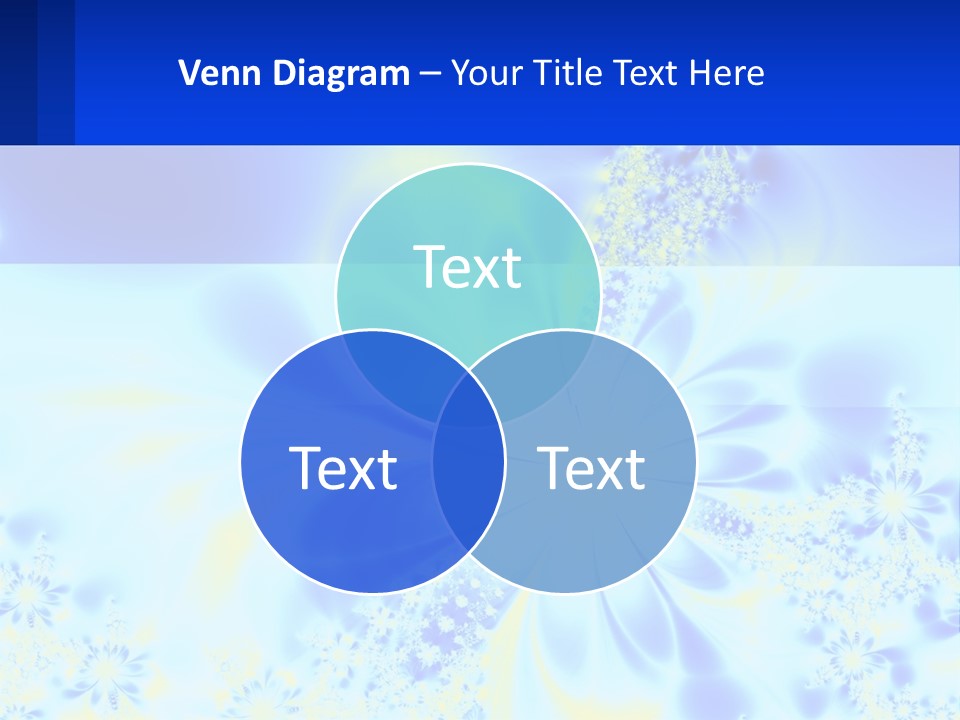 A Blue And Yellow Flower Powerpoint Presentation PowerPoint Template