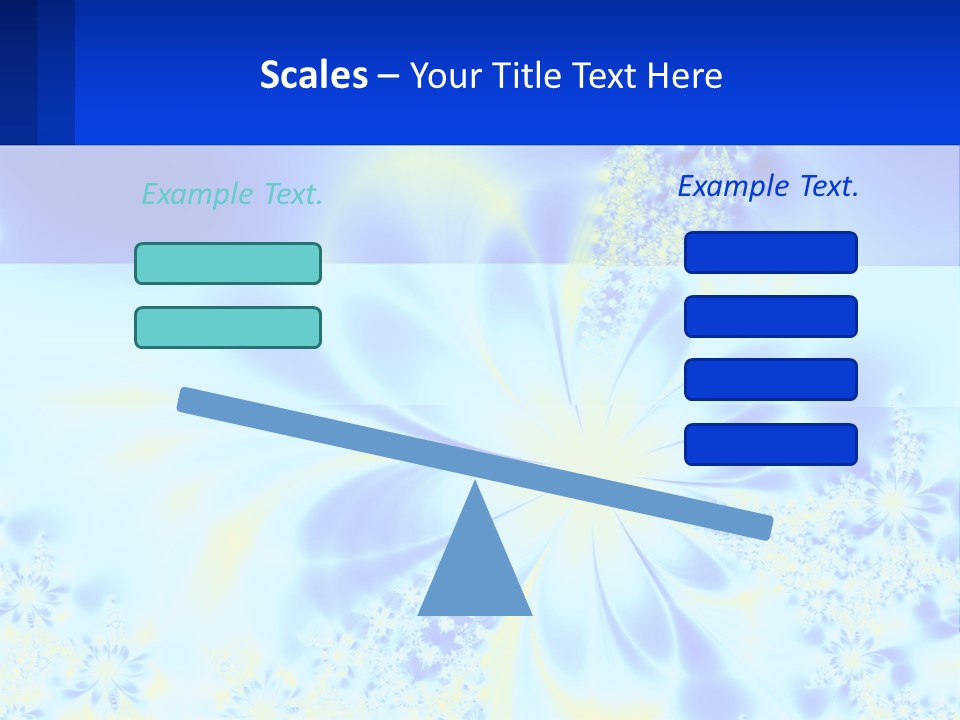 A Blue And Yellow Flower Powerpoint Presentation PowerPoint Template