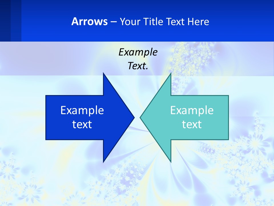 A Blue And Yellow Flower Powerpoint Presentation PowerPoint Template