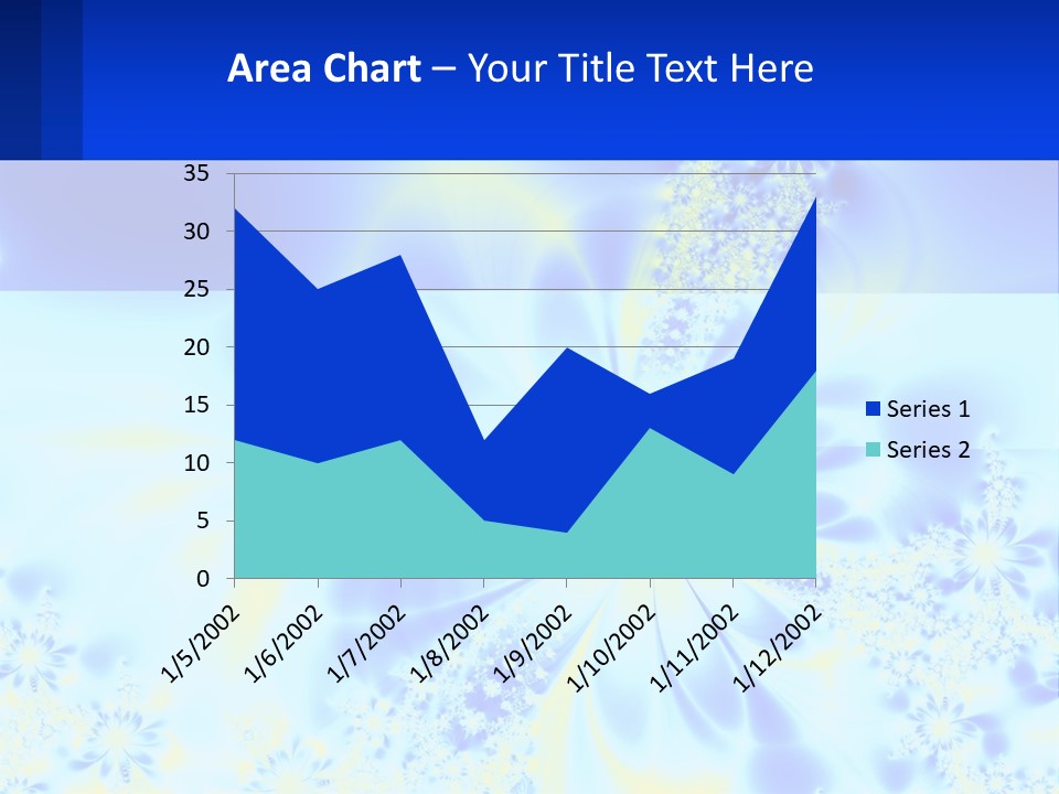 A Blue And Yellow Flower Powerpoint Presentation PowerPoint Template