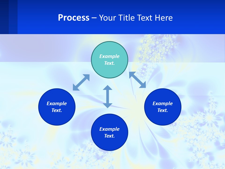 A Blue And Yellow Flower Powerpoint Presentation PowerPoint Template