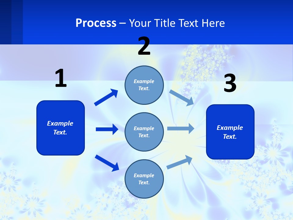 A Blue And Yellow Flower Powerpoint Presentation PowerPoint Template