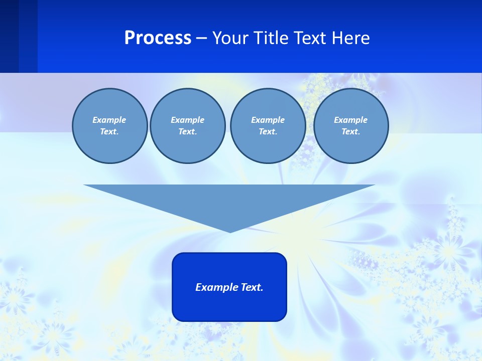 A Blue And Yellow Flower Powerpoint Presentation PowerPoint Template