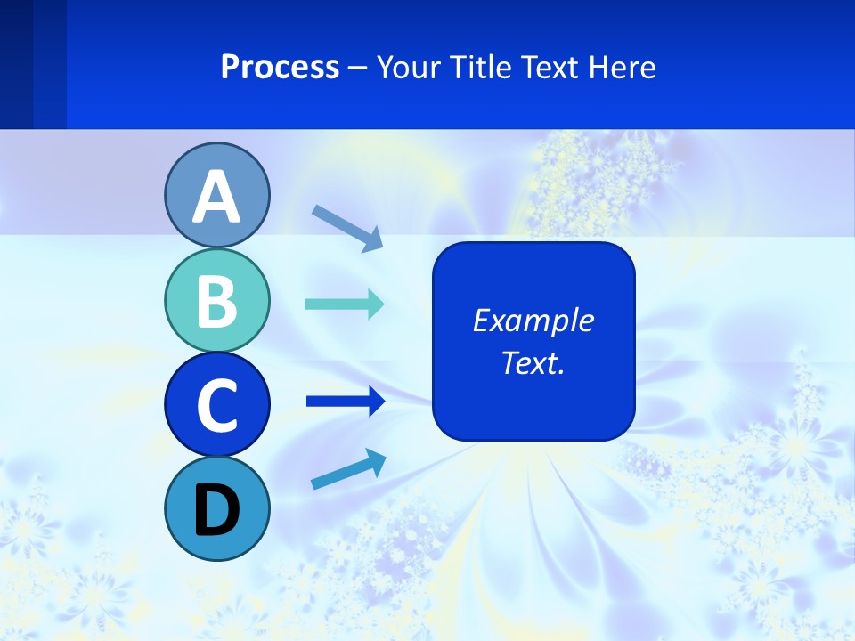 A Blue And Yellow Flower Powerpoint Presentation PowerPoint Template