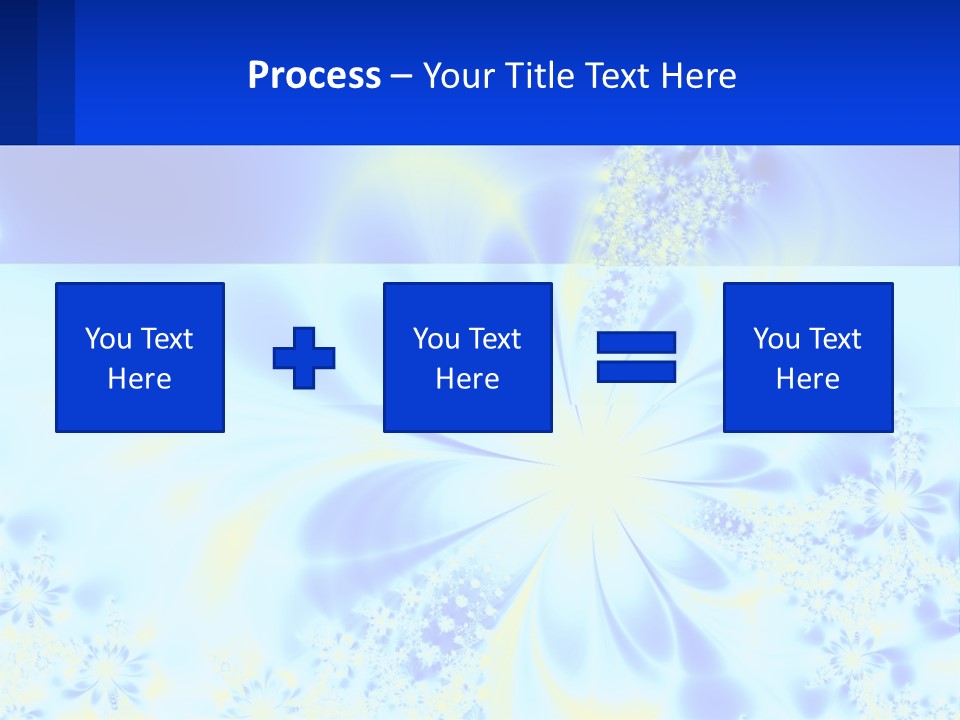 A Blue And Yellow Flower Powerpoint Presentation PowerPoint Template