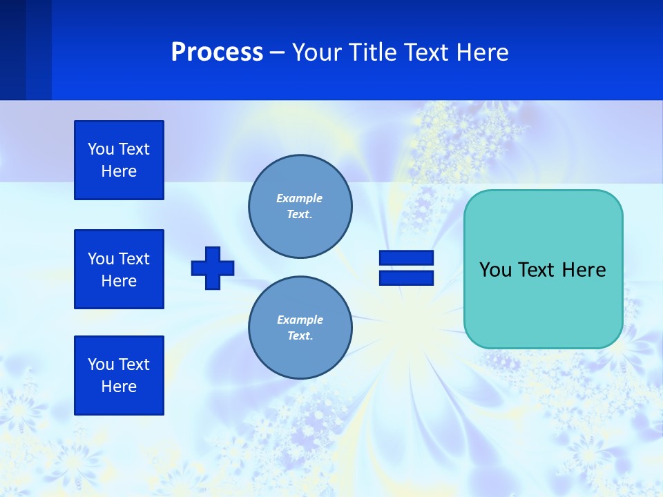 A Blue And Yellow Flower Powerpoint Presentation PowerPoint Template