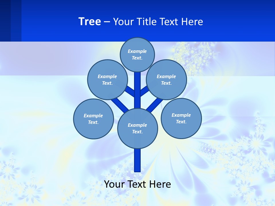 A Blue And Yellow Flower Powerpoint Presentation PowerPoint Template