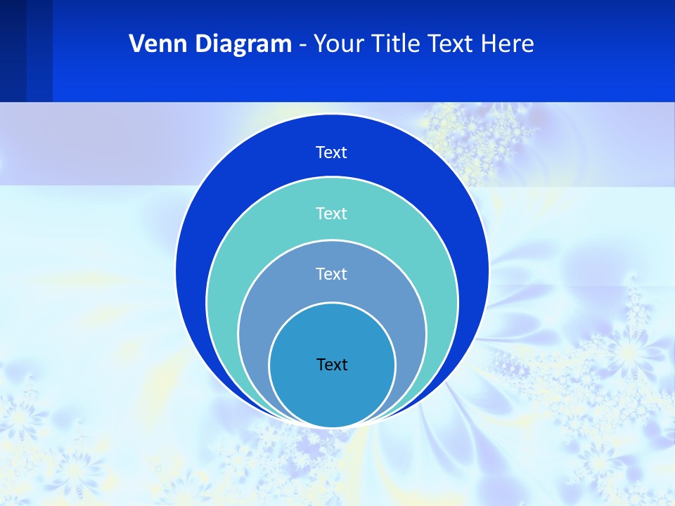 A Blue And Yellow Flower Powerpoint Presentation PowerPoint Template
