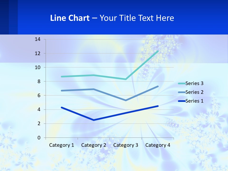 A Blue And Yellow Flower Powerpoint Presentation PowerPoint Template