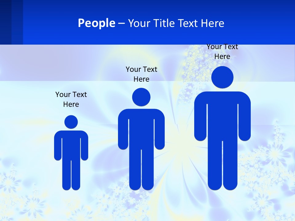 A Blue And Yellow Flower Powerpoint Presentation PowerPoint Template