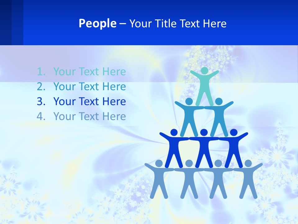 A Blue And Yellow Flower Powerpoint Presentation PowerPoint Template