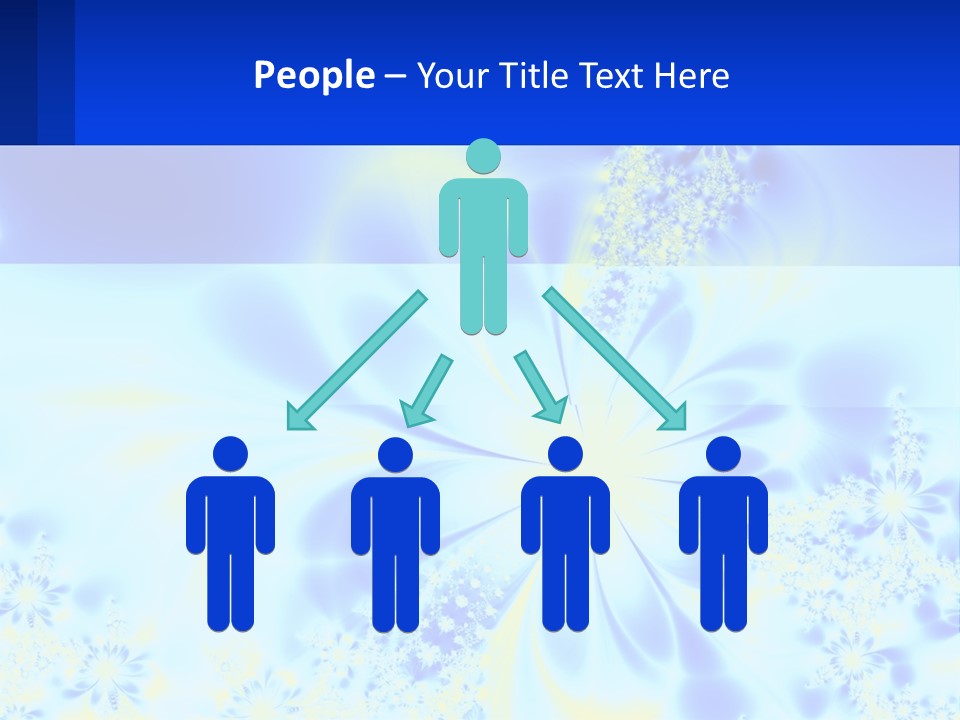 A Blue And Yellow Flower Powerpoint Presentation PowerPoint Template