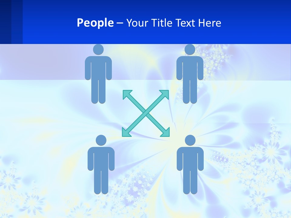 A Blue And Yellow Flower Powerpoint Presentation PowerPoint Template