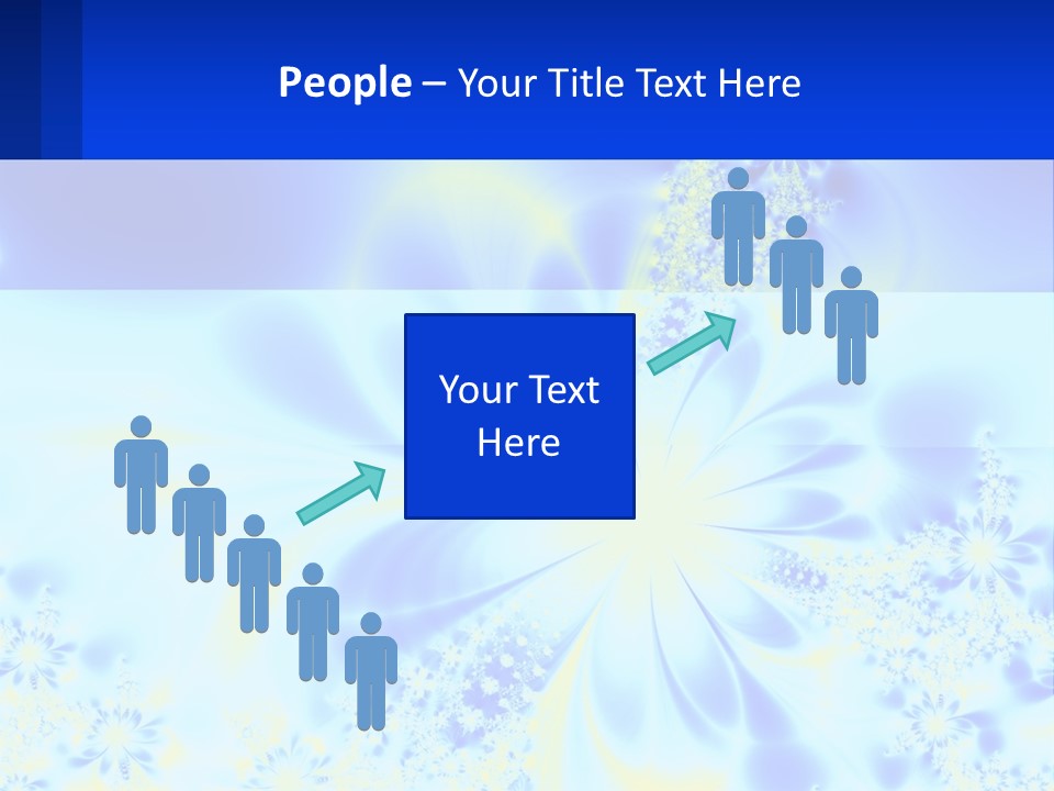 A Blue And Yellow Flower Powerpoint Presentation PowerPoint Template