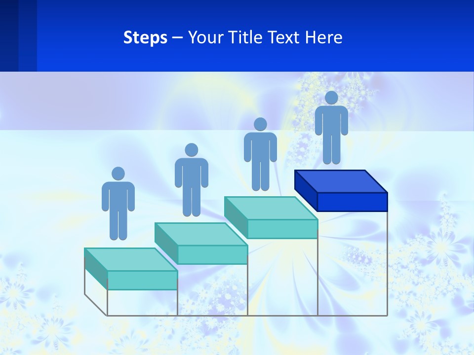 A Blue And Yellow Flower Powerpoint Presentation PowerPoint Template