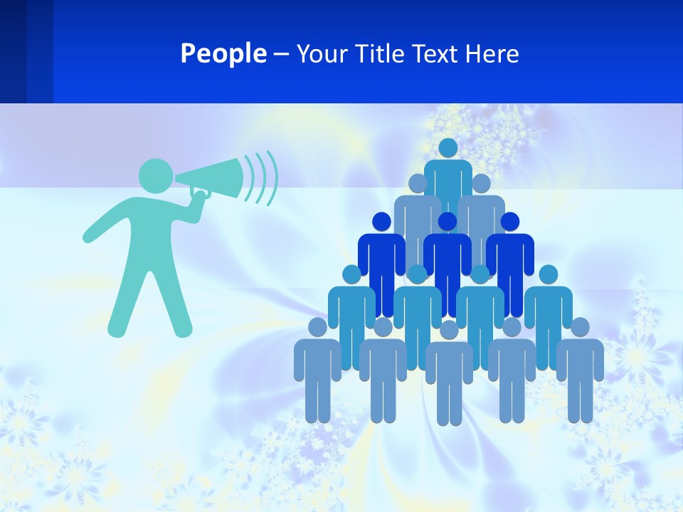 A Blue And Yellow Flower Powerpoint Presentation PowerPoint Template