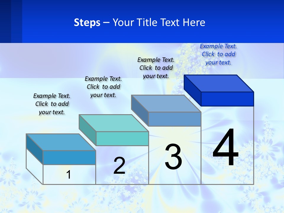 A Blue And Yellow Flower Powerpoint Presentation PowerPoint Template