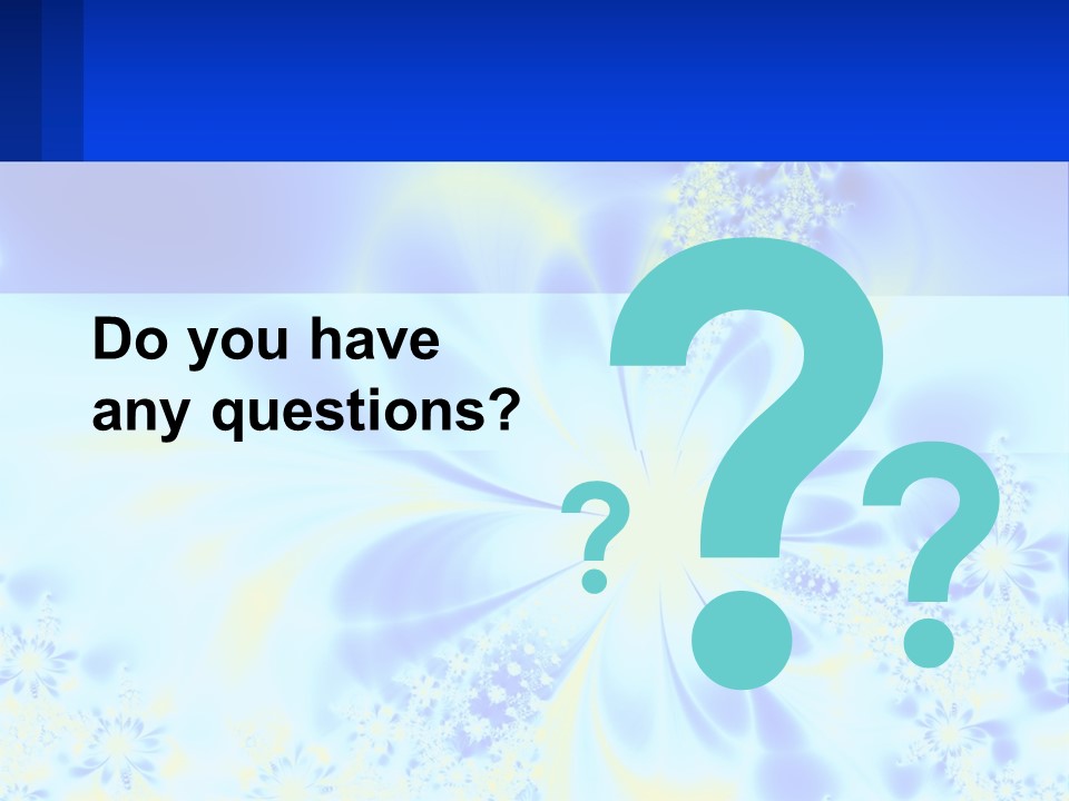 A Blue And Yellow Flower Powerpoint Presentation PowerPoint Template