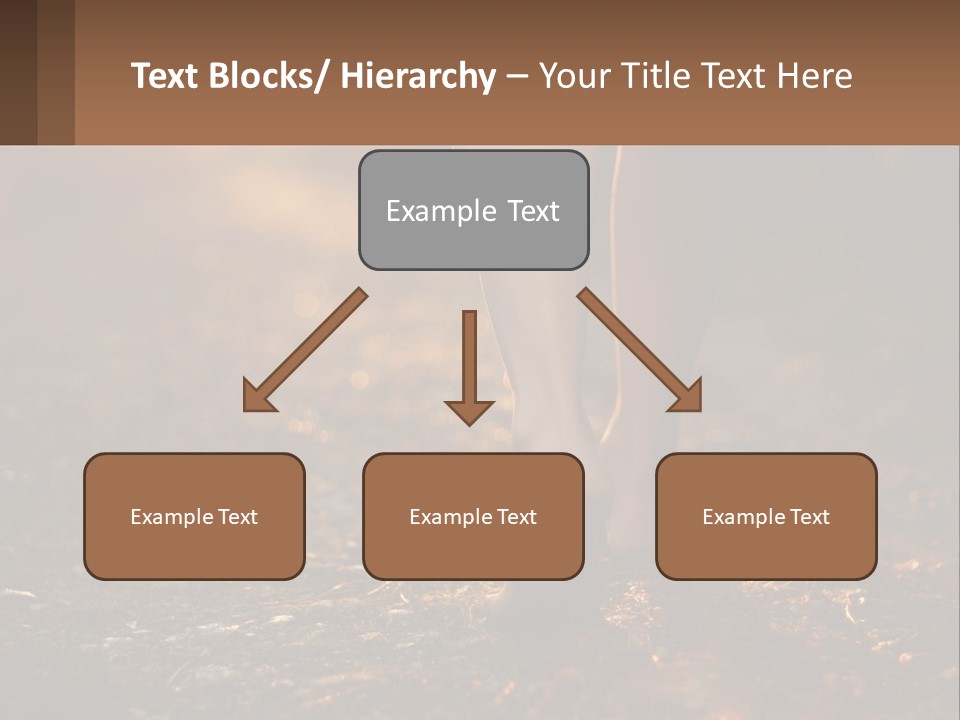 A Woman Walking Down A Dirt Road With Her Foot In The Air PowerPoint Template