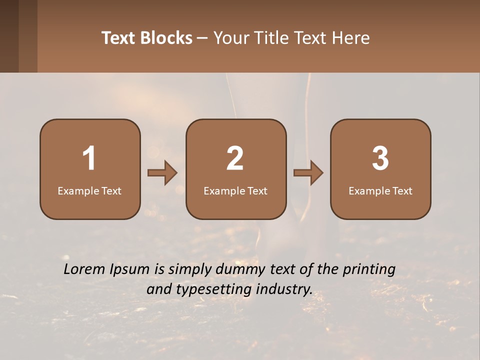 A Woman Walking Down A Dirt Road With Her Foot In The Air PowerPoint Template