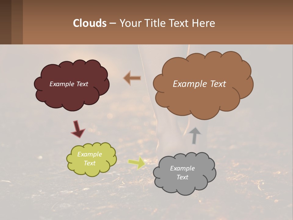 A Woman Walking Down A Dirt Road With Her Foot In The Air PowerPoint Template