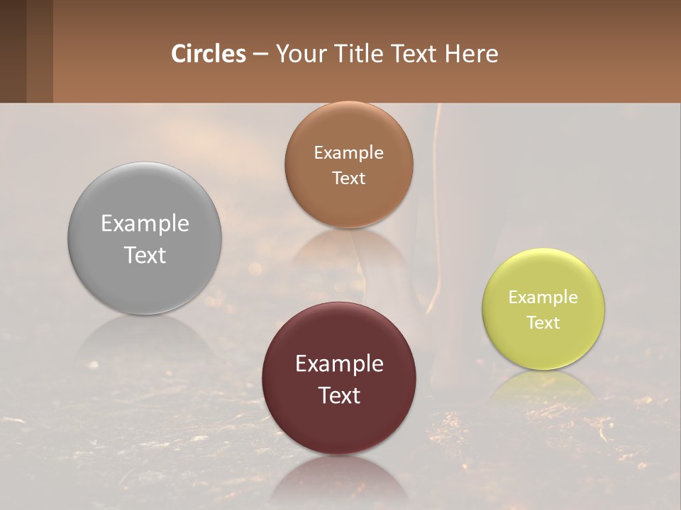 A Woman Walking Down A Dirt Road With Her Foot In The Air PowerPoint Template