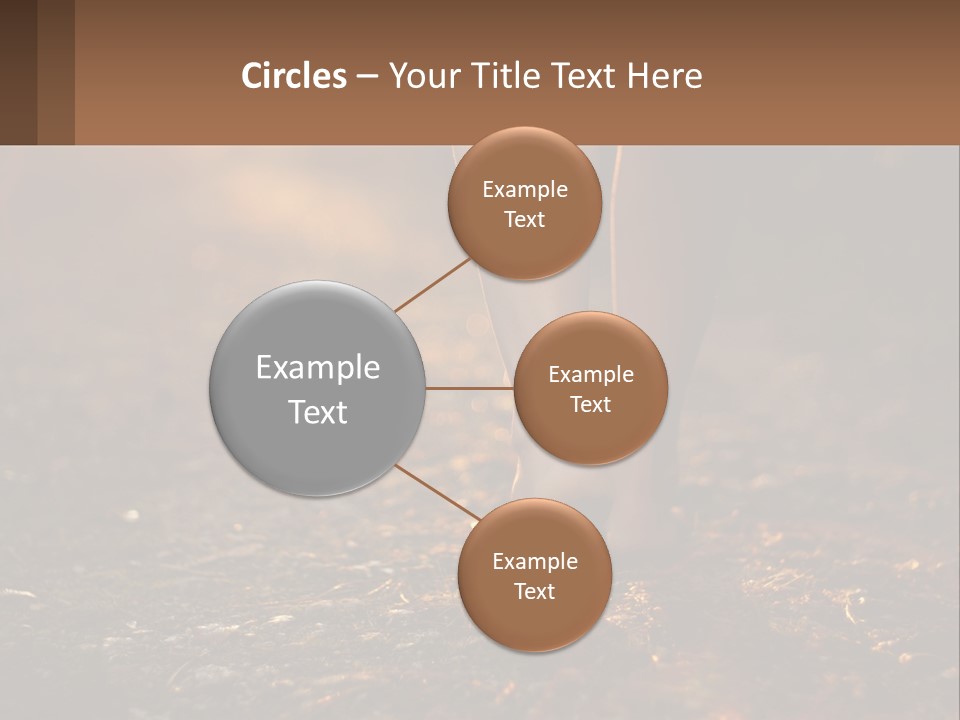 A Woman Walking Down A Dirt Road With Her Foot In The Air PowerPoint Template