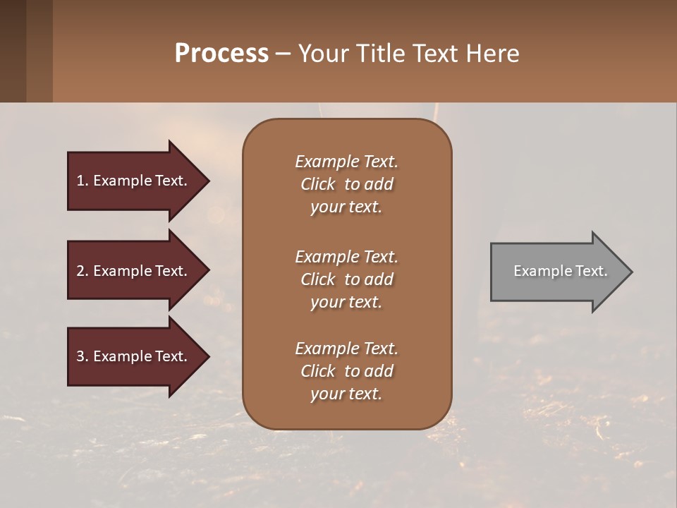 A Woman Walking Down A Dirt Road With Her Foot In The Air PowerPoint Template