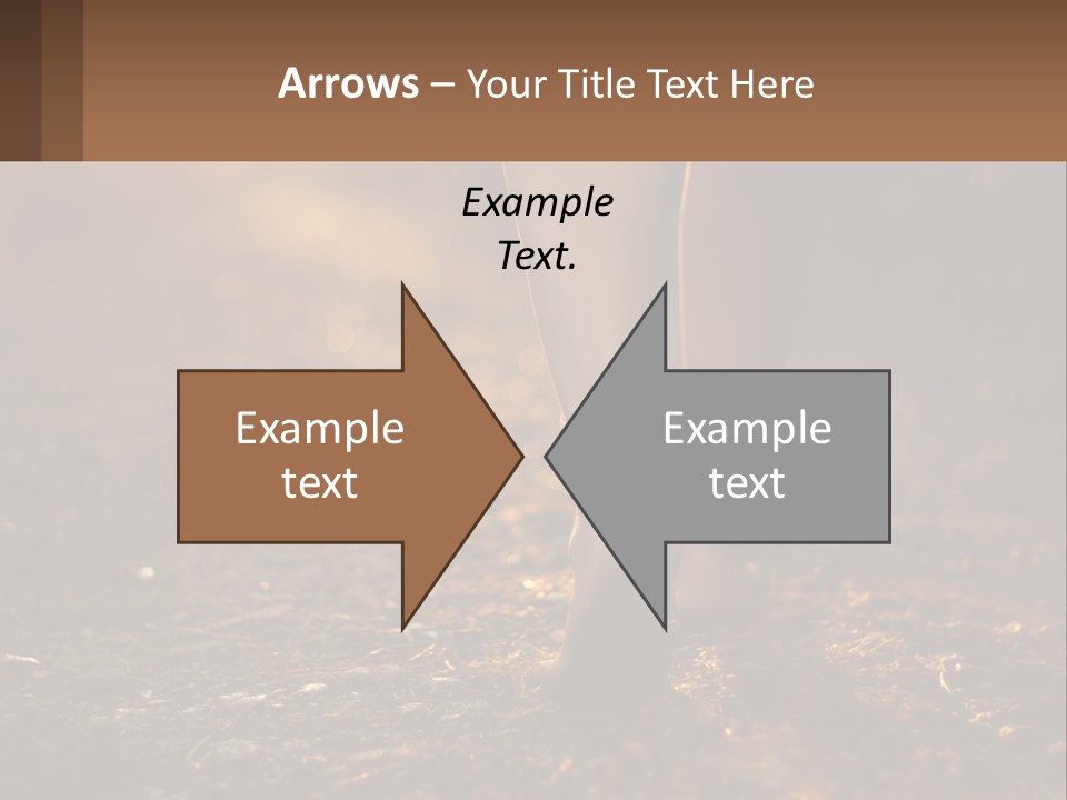 A Woman Walking Down A Dirt Road With Her Foot In The Air PowerPoint Template