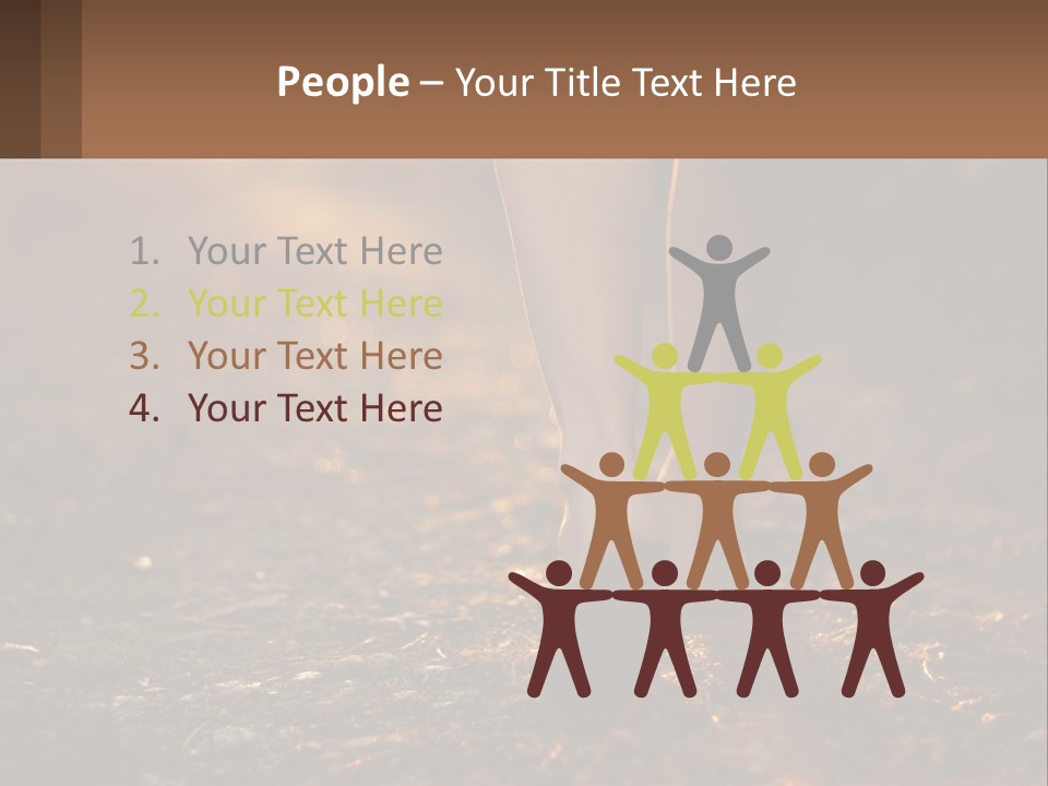 A Woman Walking Down A Dirt Road With Her Foot In The Air PowerPoint Template