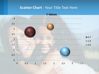 A Mother And Daughter Are Smiling For The Camera PowerPoint Template