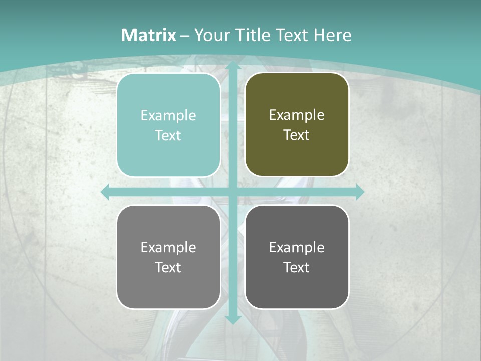 A Blue And Green Background With A Picture Of A Double - Stranded Strand Of PowerPoint Template